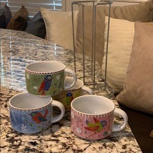Set of cups with stand